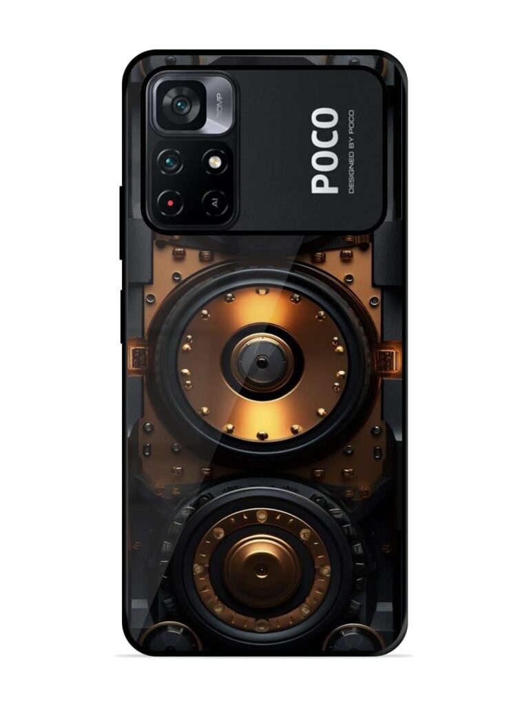Sound Box Glossy Metal TPU Case for Poco M4 Pro (5G) Zapvi