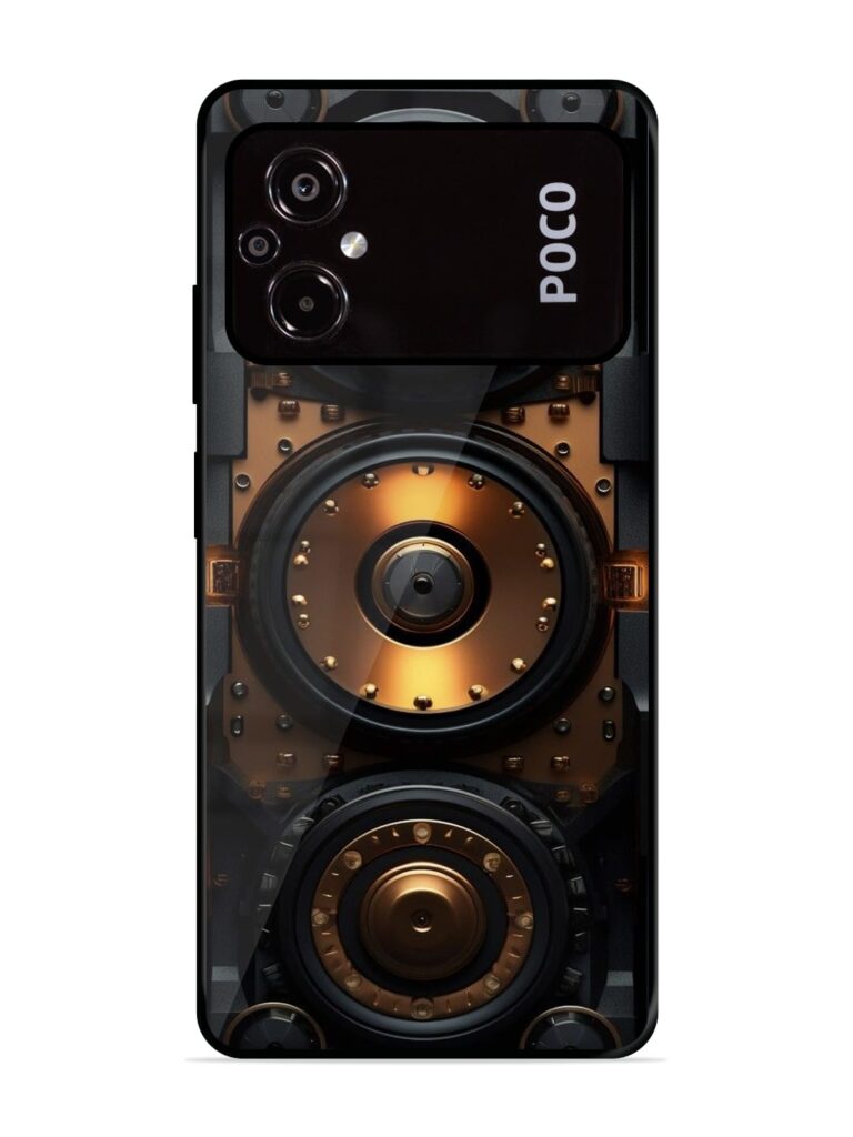 Sound Box Premium Glass Case for Poco M5 Zapvi