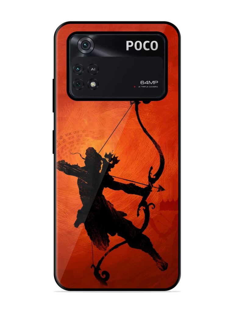Illustration Lord Rama Glossy Metal TPU Case for Poco X4 Pro (5G) Zapvi