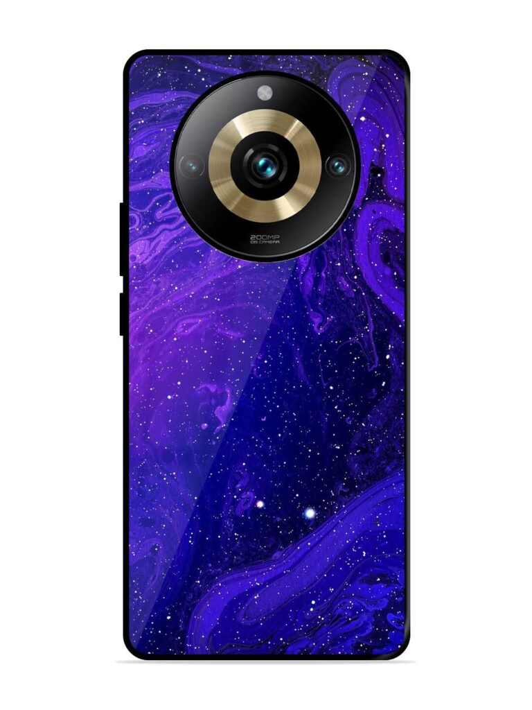 Galaxy Acrylic Abstract Art Glossy Metal Phone Cover for Realme 11 Pro Plus (5G) Zapvi