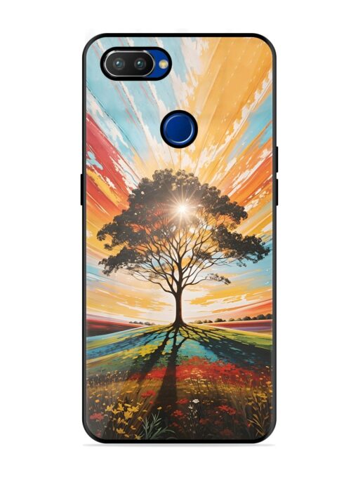 Abstract Tree Colorful Art Premium Glass Case for Realme 2 Pro Zapvi