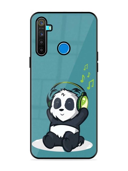 Music Panda Premium Glass Case for Realme 5 Zapvi