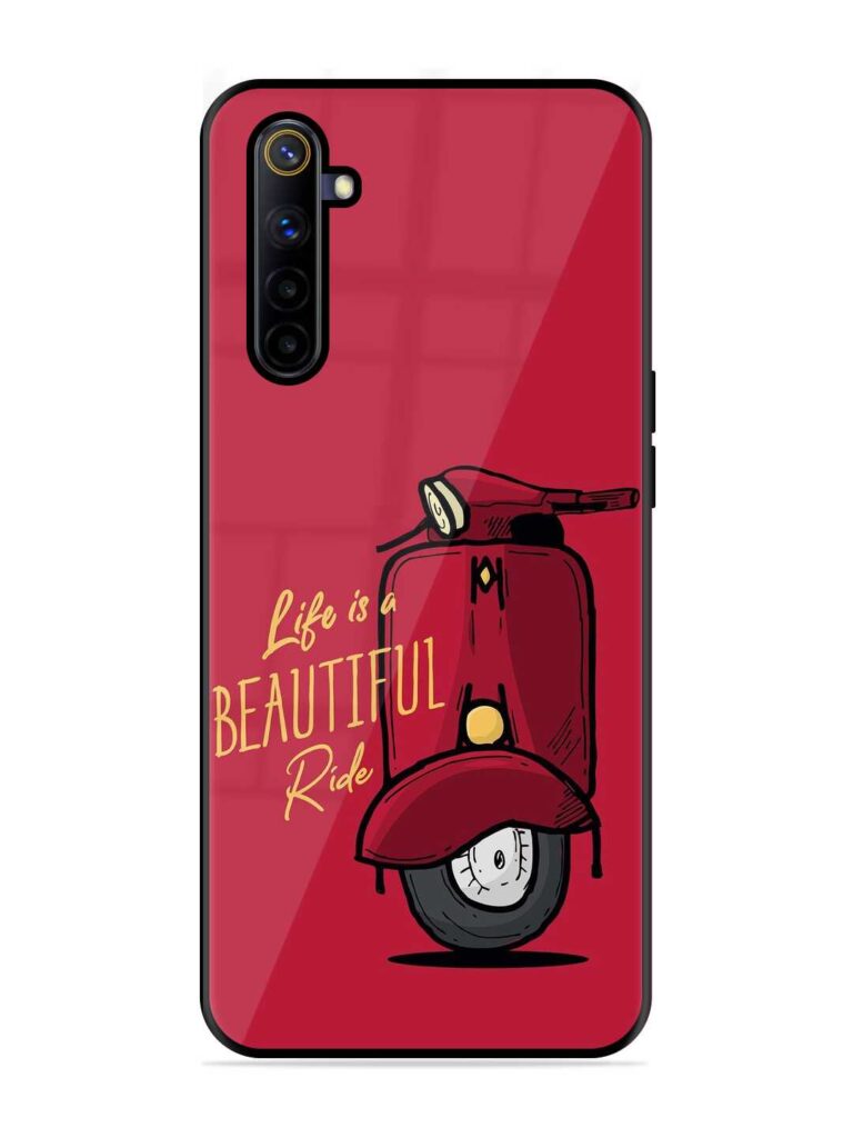 Life Is Beautiful Rides Glossy Metal TPU Case for Realme 6i Zapvi