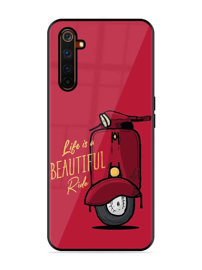 Life Is Beautiful Rides Glossy Metal TPU Case for Realme 6 Pro Zapvi