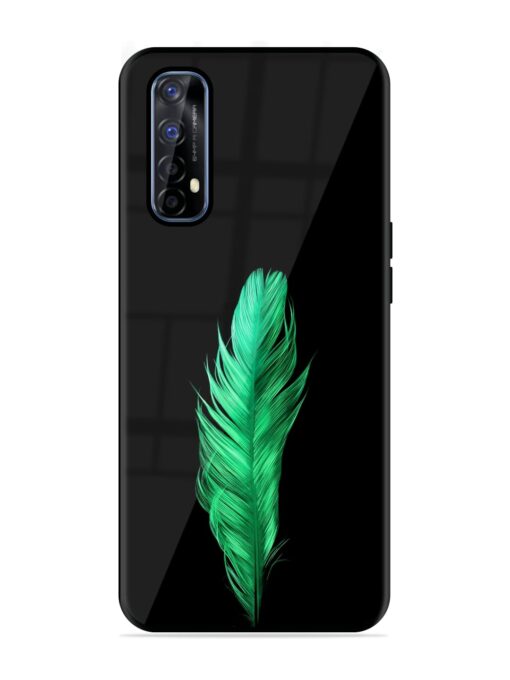 Feather Texture Glossy Metal Phone Cover for Realme 7 Zapvi