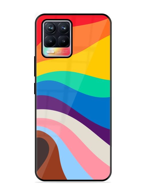 Minimal Pride Art Glossy Metal Phone Cover for Realme 8 (4G) Zapvi
