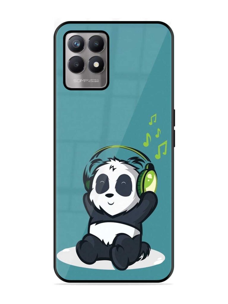 Music Panda Premium Glass Case for Realme 8i Zapvi