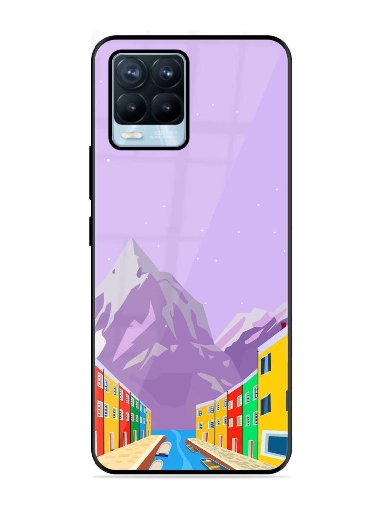 Venice City Illustration Glossy Metal Phone Cover for Realme 8 Pro Zapvi