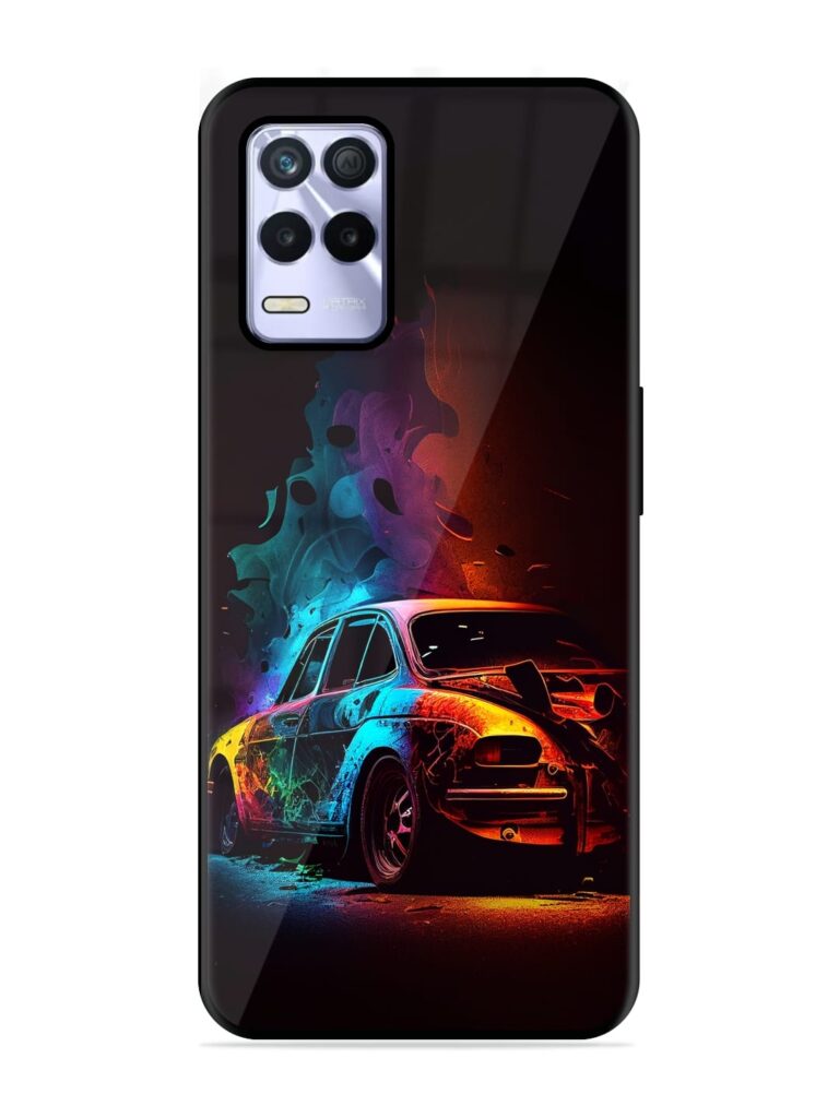High Classic Car Art Glossy Metal Phone Cover for Realme 8s (5G) Zapvi