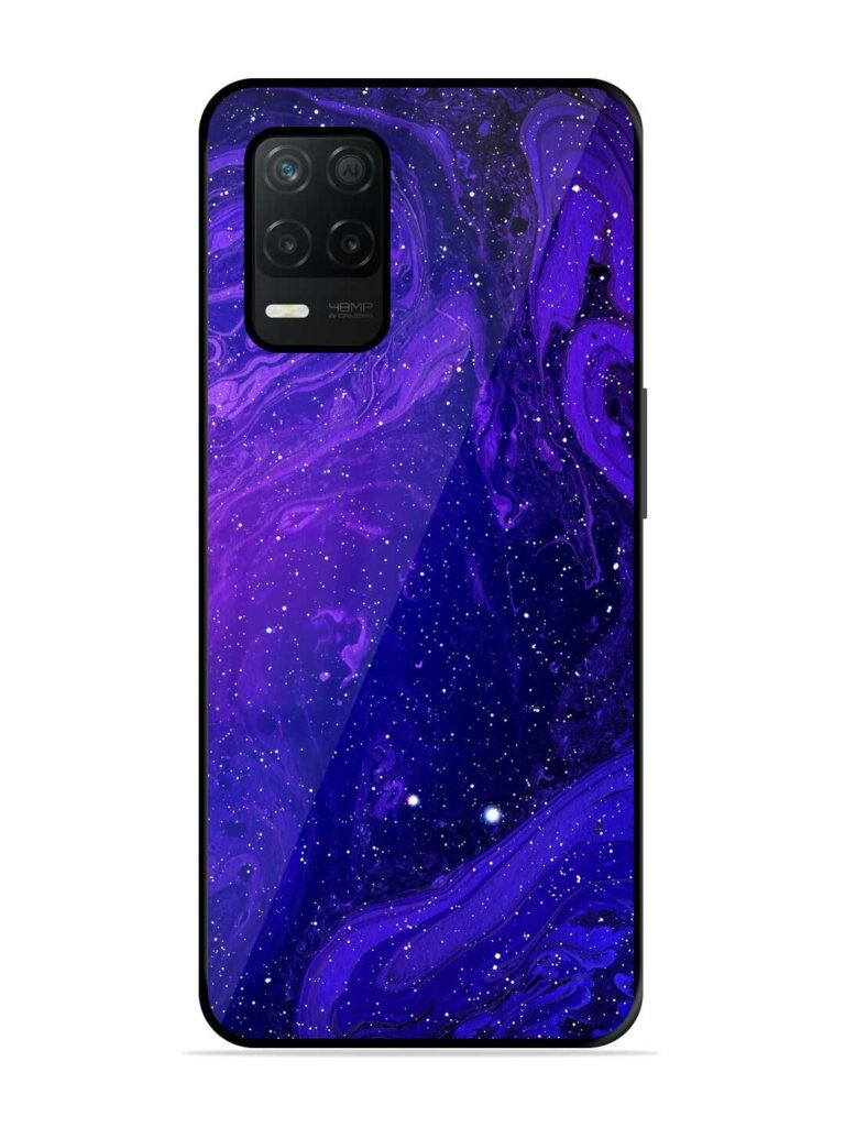 Galaxy Acrylic Abstract Art Glossy Metal Phone Cover for Realme 9 (5G) Zapvi