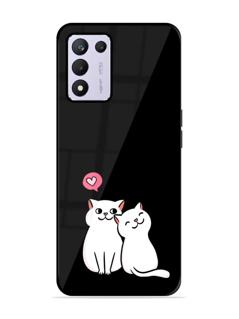 Cat Love Glossy Metal TPU Case for Realme 9 SE (5G) Zapvi