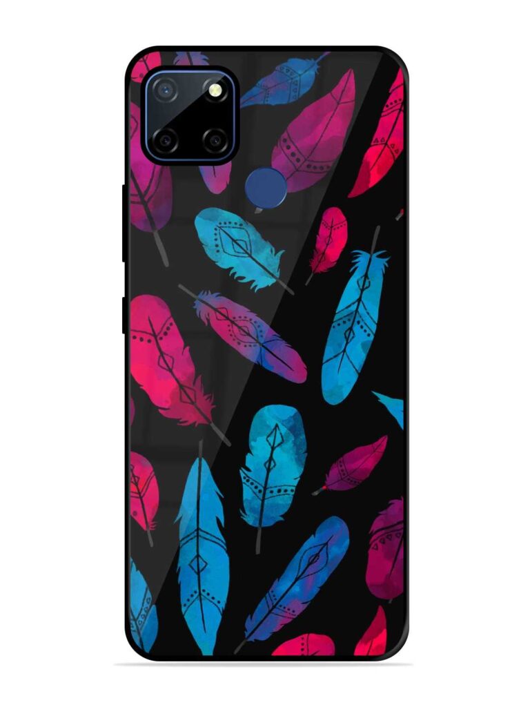 Feather Art Glossy Metal TPU Case for Realme C12 Zapvi