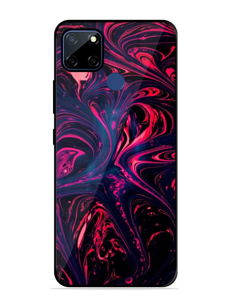 Abstract Background Glossy Metal TPU Case for Realme C12 Zapvi