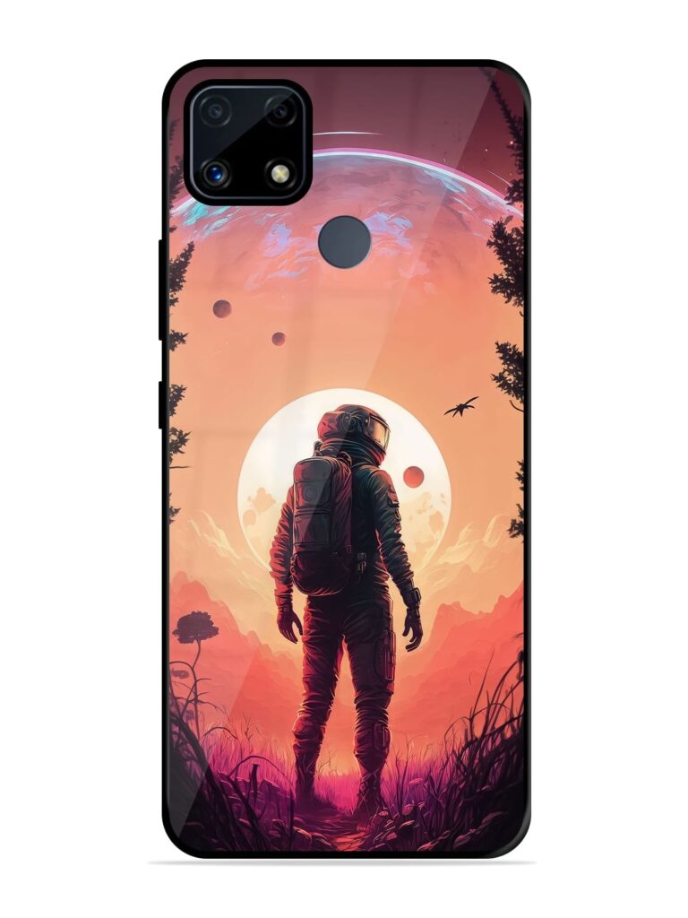 Red Sky At Morning Glossy Metal TPU Case for Realme C25 Zapvi