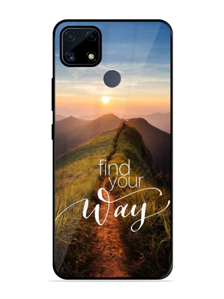 Find Your Way Glossy Metal TPU Case for Realme C25s Zapvi