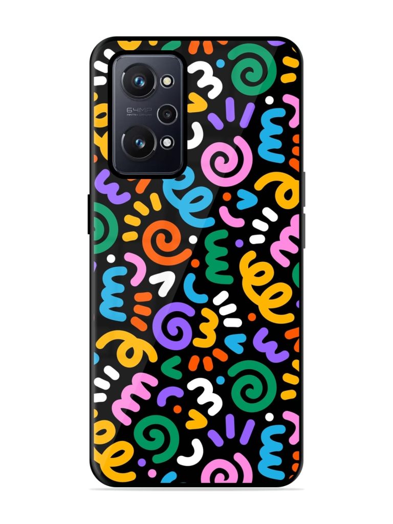 Colorful Seamless Vector Glossy Metal TPU Case for Realme GT Neo 2 Zapvi