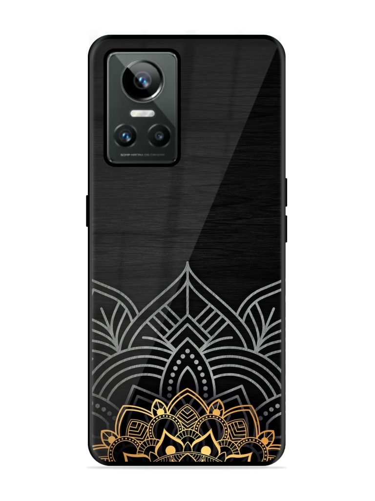 Decorative Golden Pattern Glossy Metal TPU Case for Realme GT Neo 3 Zapvi