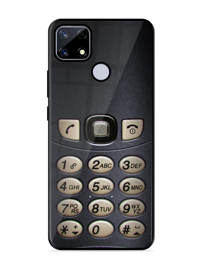 Retro Cell Phone Art Glossy Metal TPU Case for Realme Narzo 20 Zapvi