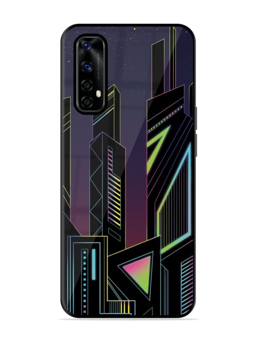 Neon Dreamscape Glossy Metal Phone Cover for Realme Narzo 20 Pro Zapvi