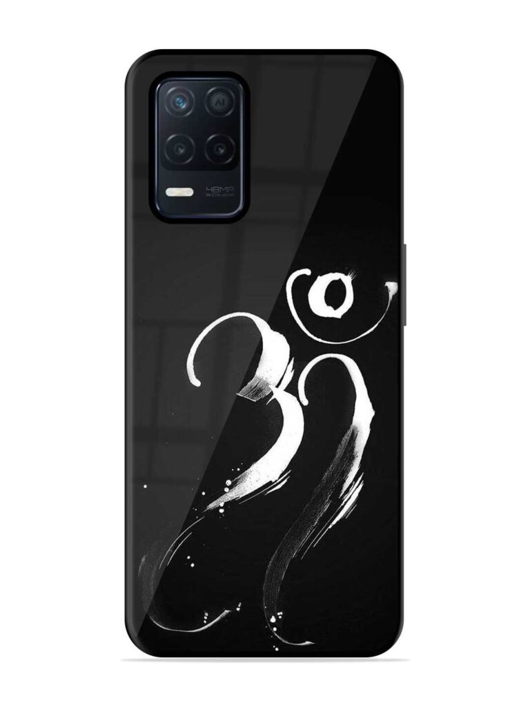 Om Logo Glossy Metal Phone Cover for Realme Narzo 30 (5G) Zapvi