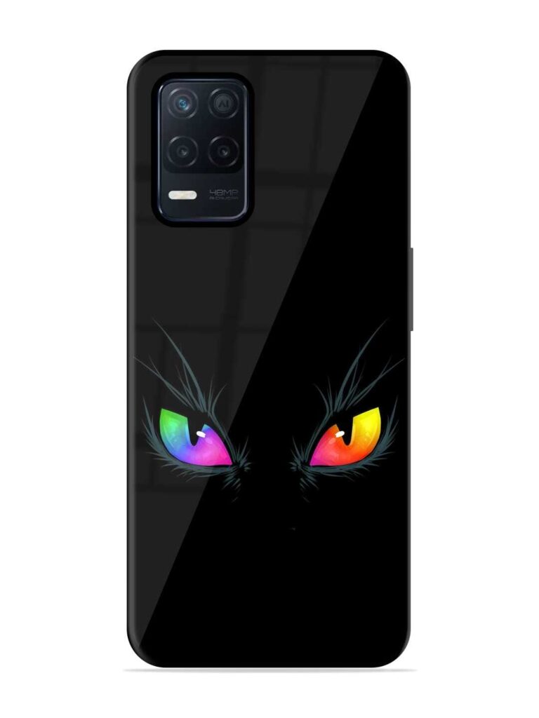 Cat Eyes Glossy Metal Phone Cover for Realme Narzo 30 (5G) Zapvi