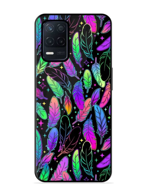 Bright Multi Colored Seamless Glossy Metal Phone Cover for Realme Narzo 30 (5G) Zapvi