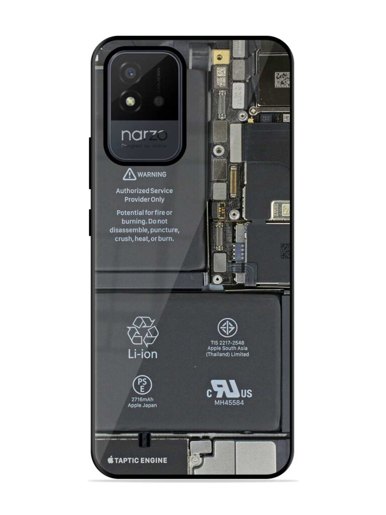 Phone Insider Premium Glass Case for RealMe Narzo 50i Zapvi