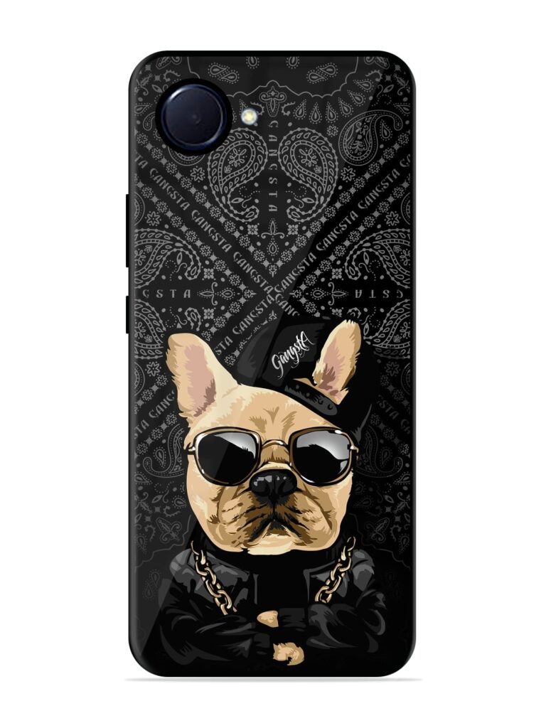 Gangsta Cool Sunglasses Dog Premium Glass Case for Realme Narzo 50i Prime Zapvi