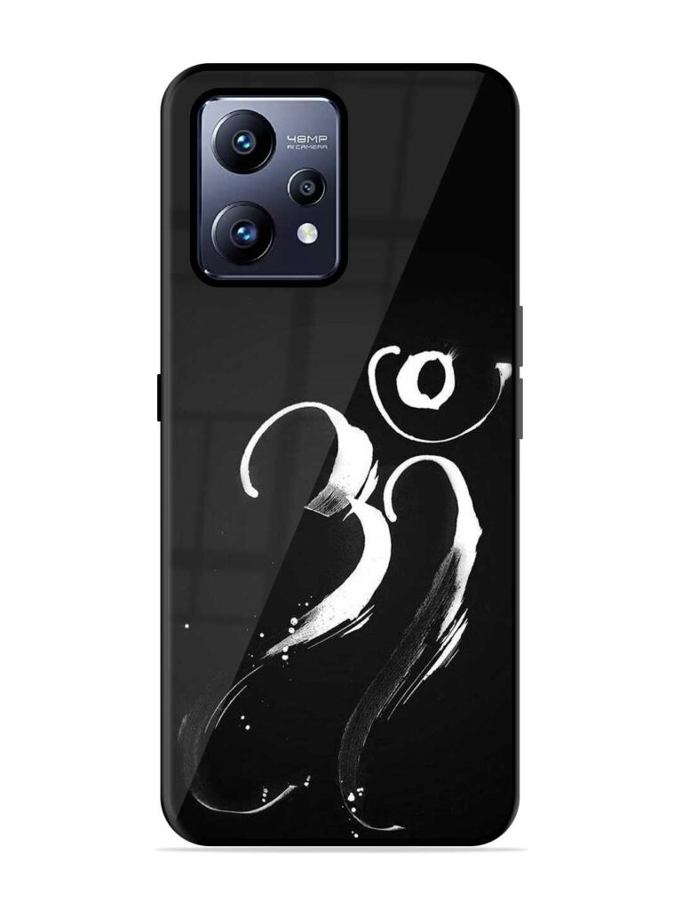 Om Logo Glossy Metal Phone Cover for Realme Narzo 50 Pro Zapvi
