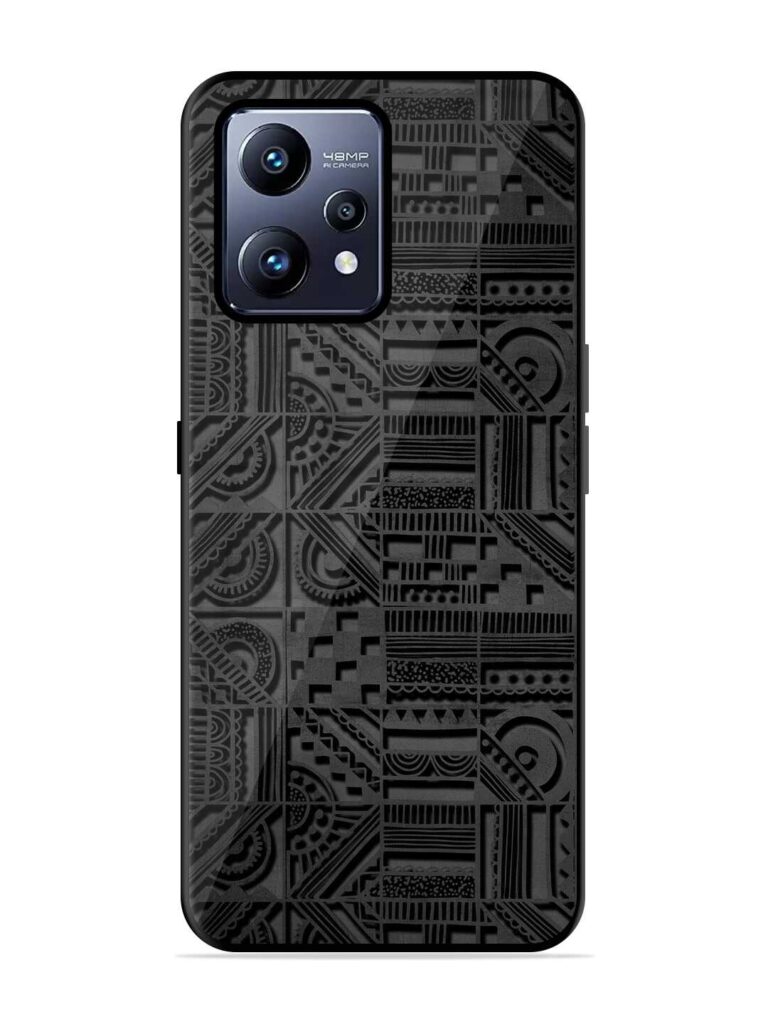 Seamless Pattern Glossy Metal Phone Cover for Realme Narzo 50 Pro Zapvi