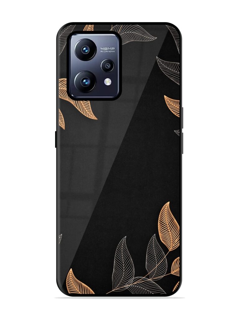 Foliage Art Glossy Metal Phone Cover for Realme Narzo 50 Pro Zapvi