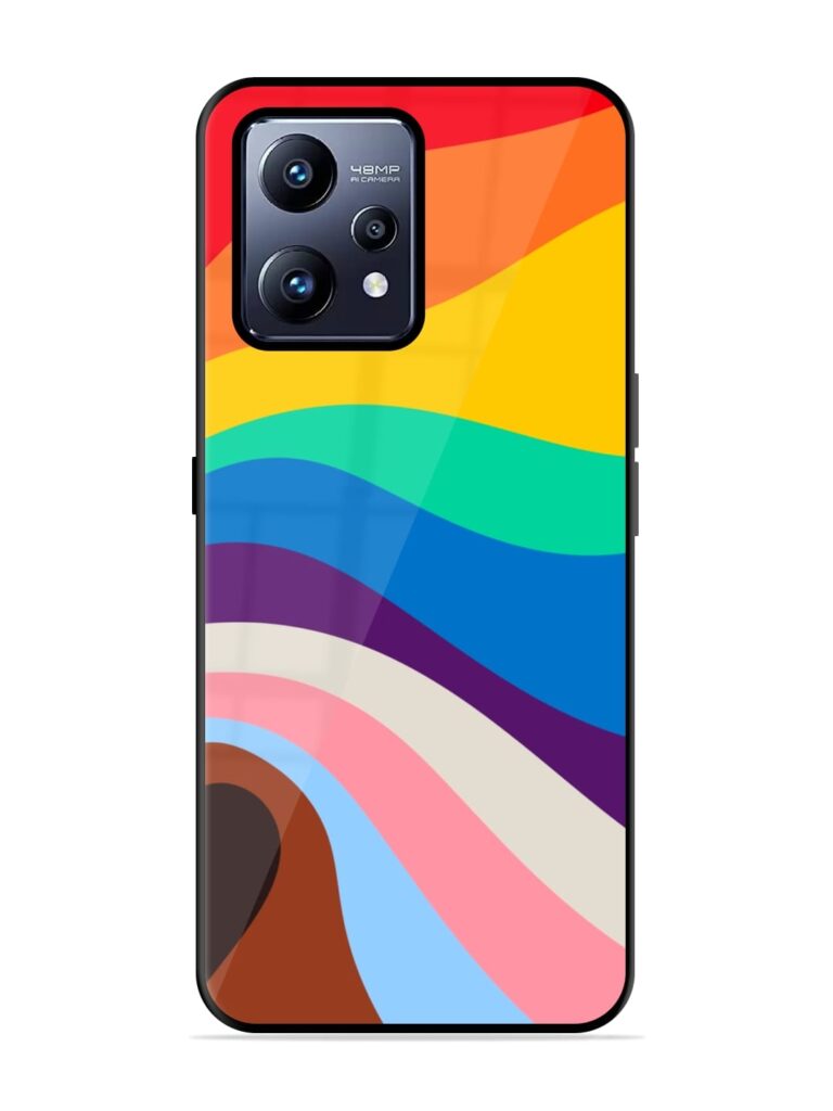 Minimal Pride Art Glossy Metal Phone Cover for Realme Narzo 50 Pro Zapvi