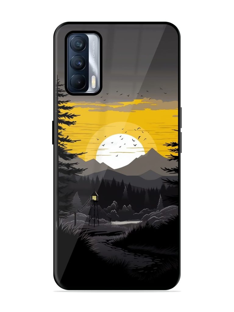 Sunset Vector Glossy Metal TPU Case for Realme X7 (5G) Zapvi