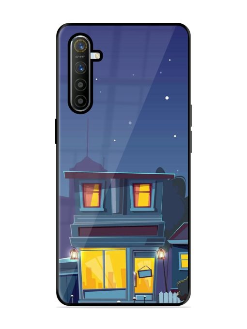 Vector Night House Glossy Metal TPU Case for Realme XT Zapvi