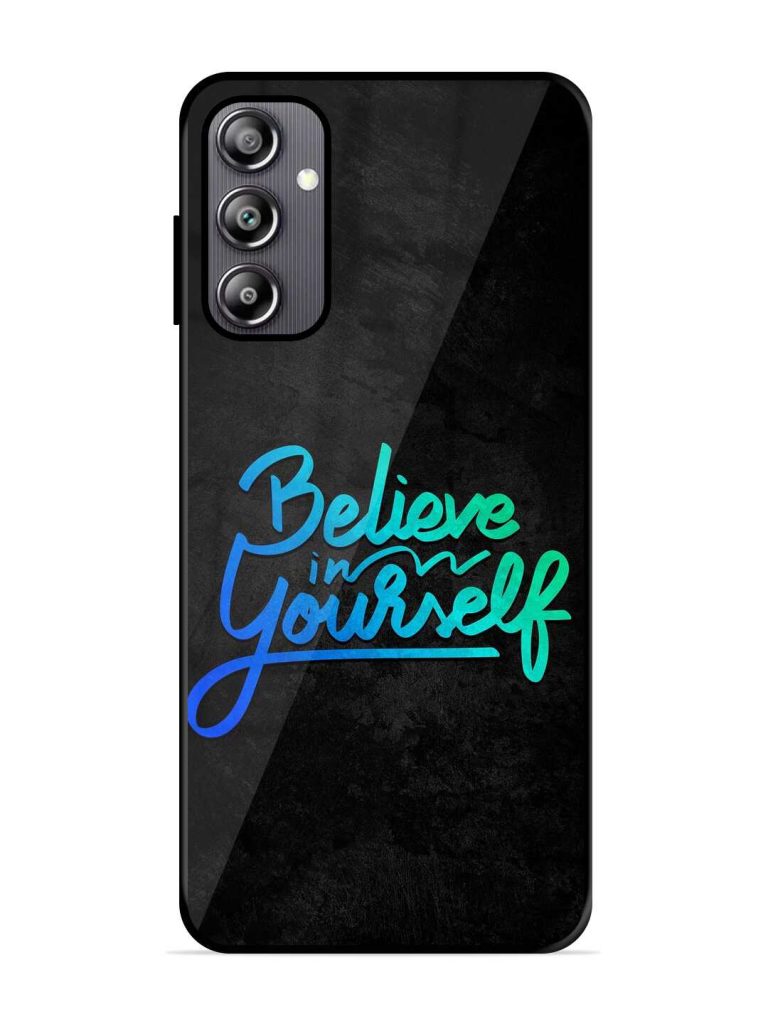 Believe In Yourself Glossy Metal TPU Case for Samsung Galaxy A14 (5G) Zapvi