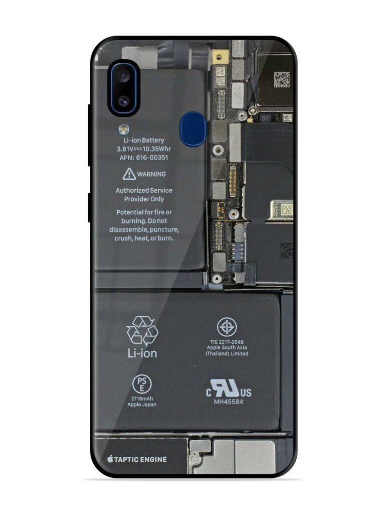 Phone Insider Premium Glass Case for Samsung Galaxy A20 Zapvi