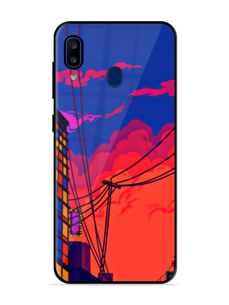 Sky At Morning Premium Glass Case for Samsung Galaxy A30 Zapvi