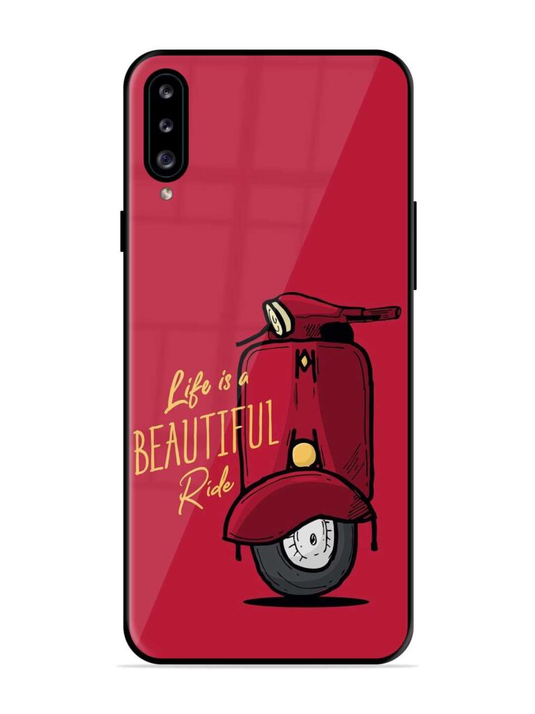 Life Is Beautiful Rides Glossy Metal TPU Case for Samsung Galaxy A30s Zapvi