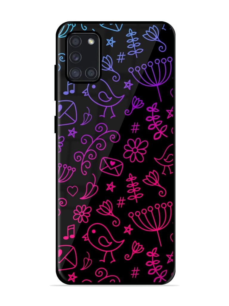 Cool Girly Premium Glass Case for Samsung Galaxy A31 Zapvi