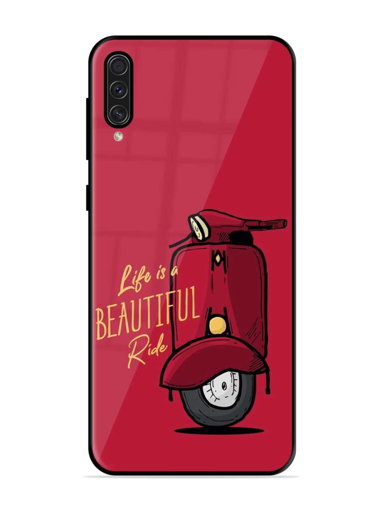 Life Is Beautiful Rides Glossy Metal TPU Case for Samsung Galaxy A50s Zapvi