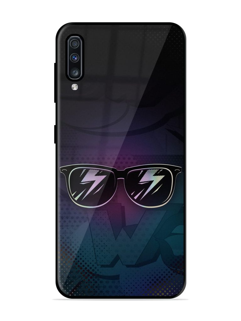 Sunglasses Art Premium Glass Case for Samsung Galaxy A70 Zapvi