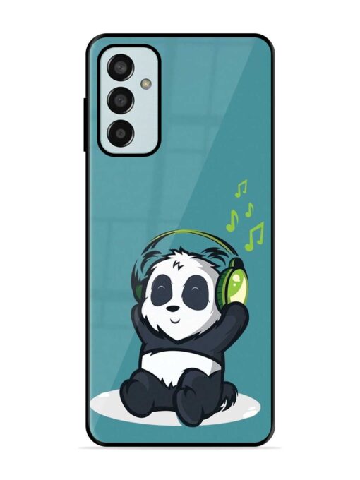Music Panda Premium Glass Case for Samsung Galaxy F13 Zapvi
