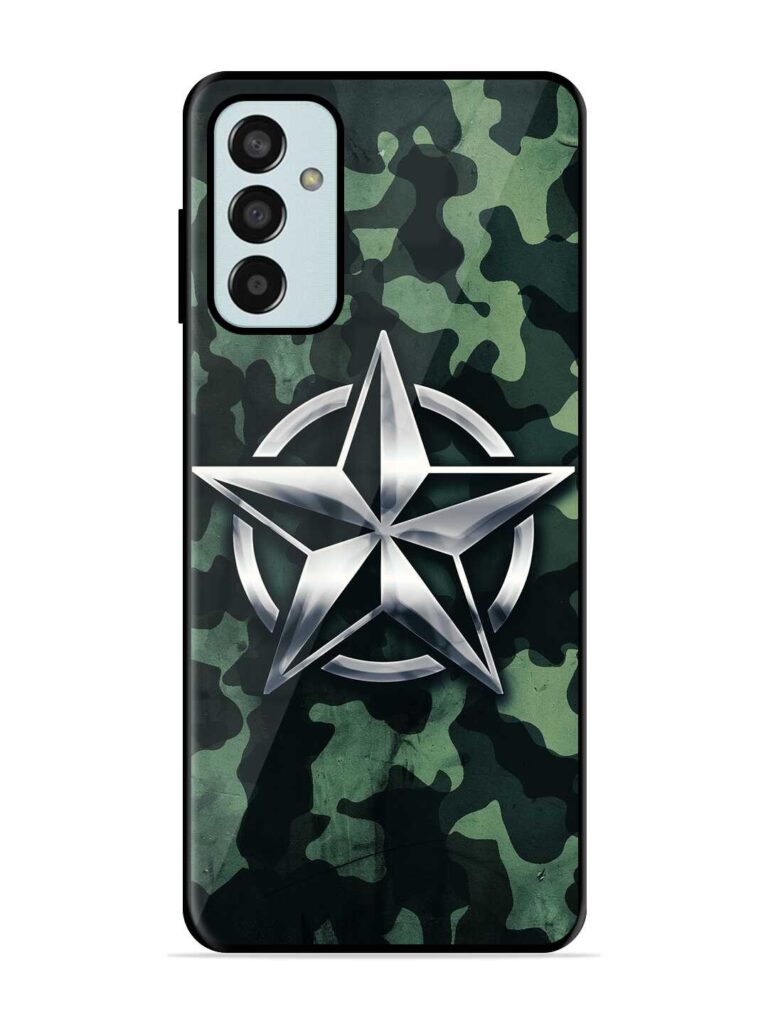 Indian Army Star Design Premium Glass Case for Samsung Galaxy F13 Zapvi
