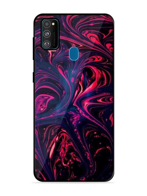 Abstract Background Glossy Metal TPU Case for Samsung Galaxy M21 (4G) Zapvi