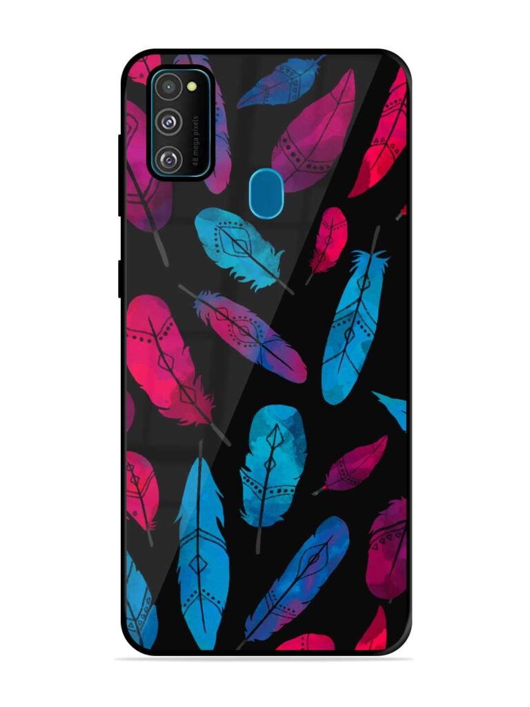 Feather Art Glossy Metal TPU Case for Samsung Galaxy M30s Zapvi