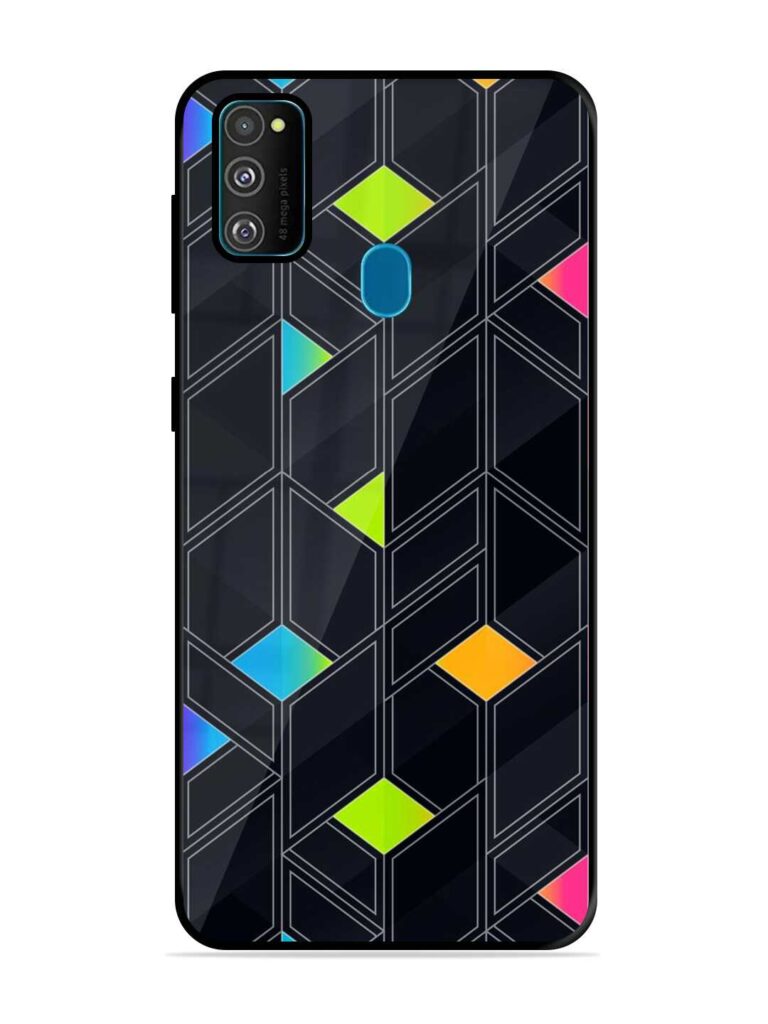 Abstract Mosaic Seamless Glossy Metal TPU Case for Samsung Galaxy M30s Zapvi