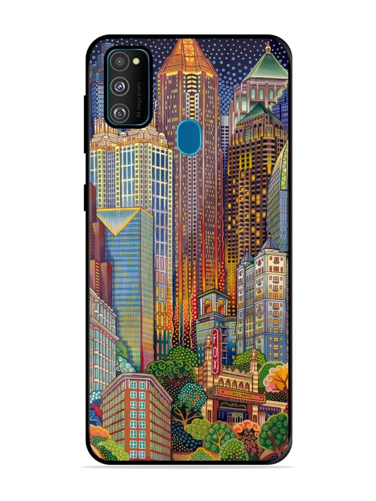 Cityscapes Art Glossy Metal TPU Case for Samsung Galaxy M30s Zapvi