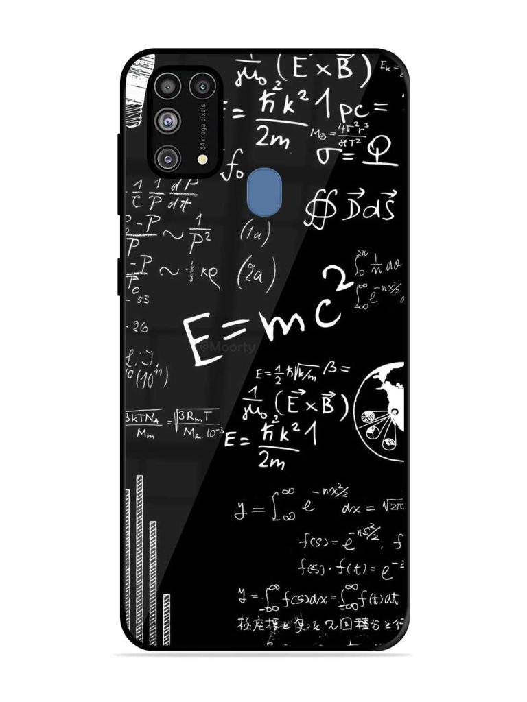 E=Mc2 Mass?Energy Equivalence Glossy Metal Phone Cover for Samsung Galaxy M31 Zapvi