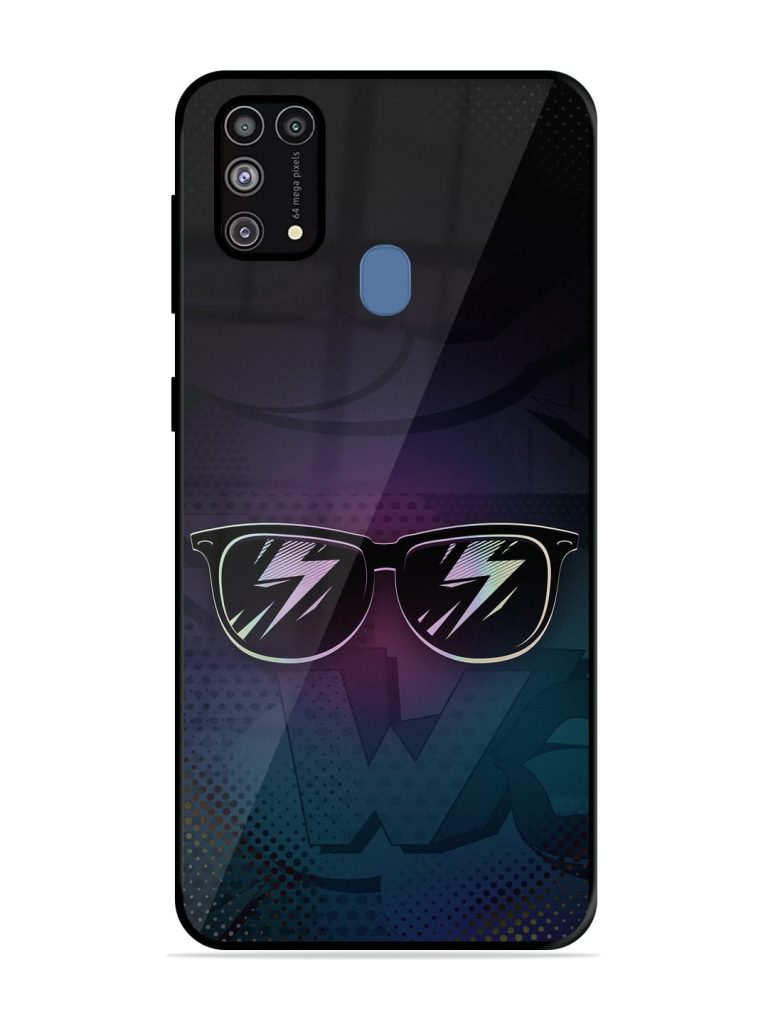 Sunglasses Art Glossy Metal Phone Cover for Samsung Galaxy M31 Zapvi
