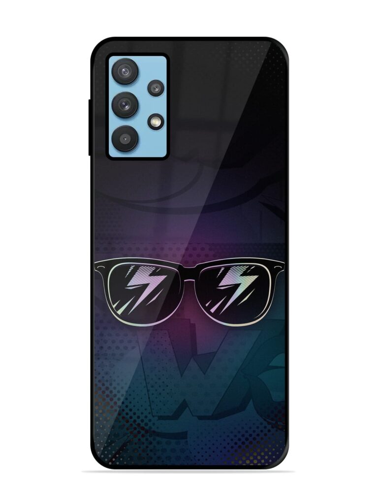 Sunglasses Art Premium Glass Case for Samsung Galaxy M32 (5G) Zapvi